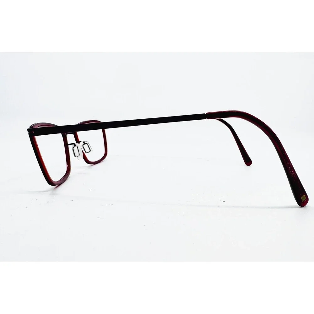Aspex Eyeglasses Womens Burgundy Full Rim Rectangular Frames 52-16-135
